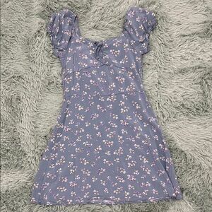 Art Class Lavender Floral Kids Dress